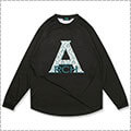 Arch Damask Lettered L/S　黒