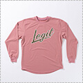 [キッズサイズ]LEGIT Brush Up L/S(22AW)　Sピンク