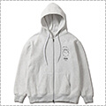 AKTR Cut-Up Sweat Zip Hoodie　ライトグレー