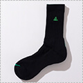 LEGIT Middle Socks　黒/緑