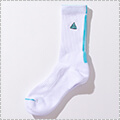 LEGIT Middle Socks　白/サックス