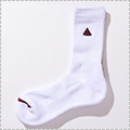 LEGIT Middle Socks　白/ブリック