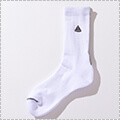 LEGIT Middle Socks　白/グレー