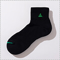 LEGIT Short Socks　黒/緑