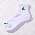 LEGIT Short Socks　白/緑