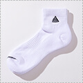 LEGIT Short Socks　白/グレー