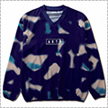 AKTR Scribble V-Neck Pullover Shooting Shirts　紺