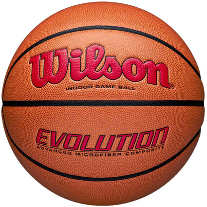 Wilson Evolution 295 Game Basketball　ブラウン/赤/7号球