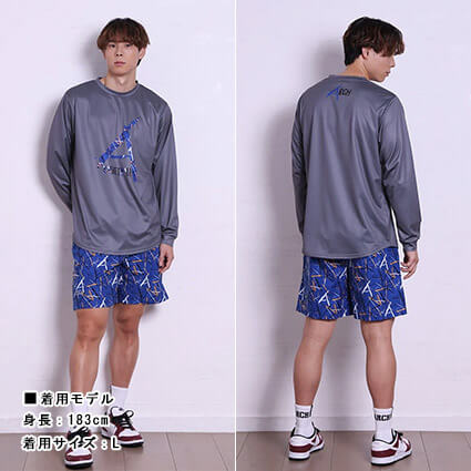 Arch Scratched Shorts　青