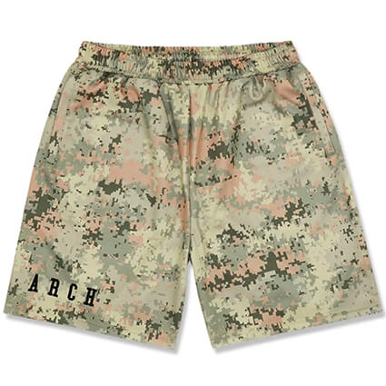 Arch Overlap Camo Shorts　サンド