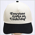 Deuce Everyone Loves an Underdog Snapback Hat　オフホワイト/黒