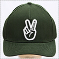 Deuce Peace Snapback Hat　フォレストグリーン
