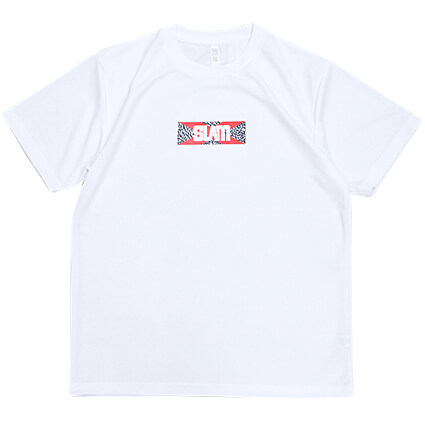 SLAM Elephant Logo Tee "INFRA RED"　白