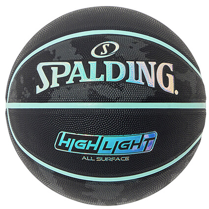 SPALDING Highlight Basketball　黒/ミント/7号球