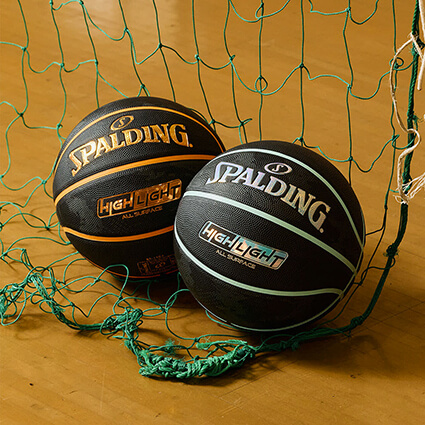 SPALDING Highlight Basketball　黒/オレンジ/7号球
