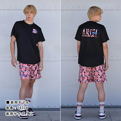 Arch Watercolor Tee　黒