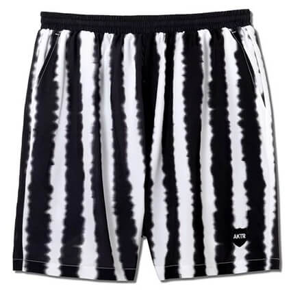 AKTR Referee Stripe 5.5-Inch Short Wide Pants　白/黒