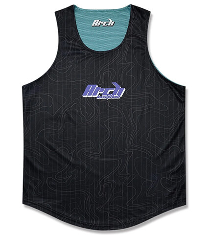 Arch Topographic Rev. Tank　黒/ティール
