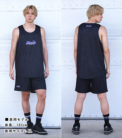 Arch Topographic Rev. Tank　黒/ティール