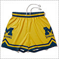 SPALDING Michigan M Logo Jersry Shorts　イエロー
