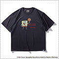 SPALDING Sponge Bob Spinning Basketball Tee　黒