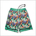 [キッズサイズ]SPALDING Geometric Fabric Shorts　グリーン