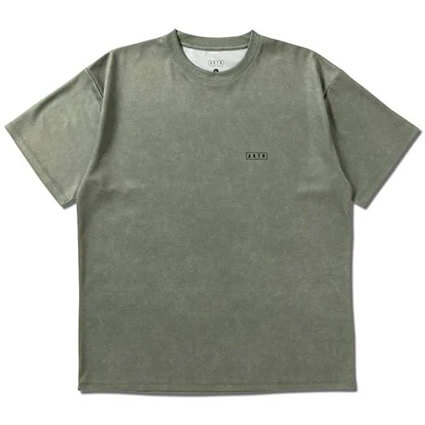 AKTR Mock Garment Dyed Loose Fit Sports Tee　グリーン