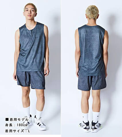 AKTR Mock Garment Dyed Sports Sleeveless　黒