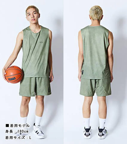 AKTR Mock Garment Dyed Sports Sleeveless　グリーン