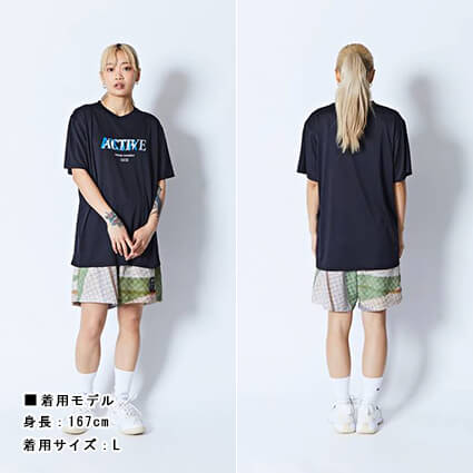 AKTR Halftone Active Sports Tee　黒