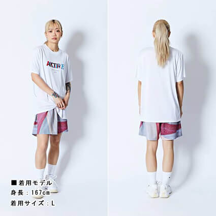 AKTR Halftone Active Sports Tee　白