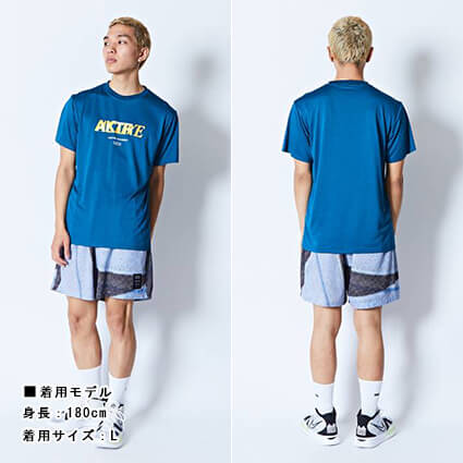 AKTR Halftone 5.5-Inch Short Wide Pants　黒