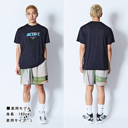 AKTR Halftone 5.5-Inch Short Wide Pants　グリーン