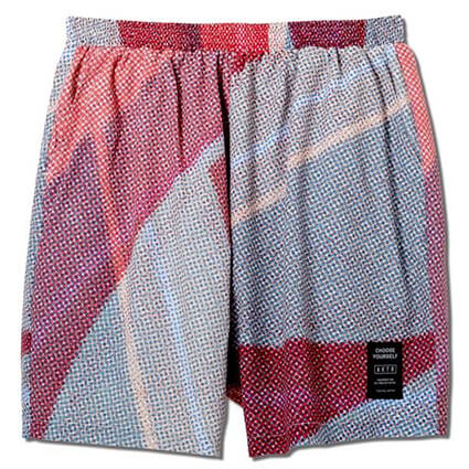 AKTR Halftone 5.5-Inch Short Wide Pants　赤