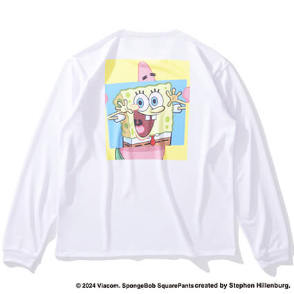 SPALDING Sponge Bob Bigface Longsleeve　白