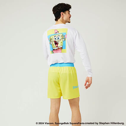 SPALDING Sponge Bob Bigface Longsleeve　白