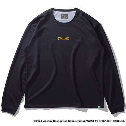 SPALDING Patrick Star Bigface Longsleeve　黒