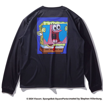 SPALDING Patrick Star Bigface Longsleeve　黒