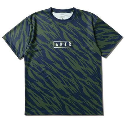 AKTR Beast Camo AKTR Logo Sports Tee　グリーン