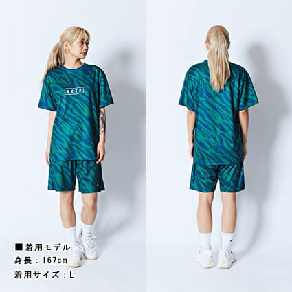 AKTR Beast Camo AKTR Logo Sports Tee　グリーン