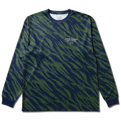 AKTR Beast Camo AKT Local Loose Fit Sports L/S　グリーン