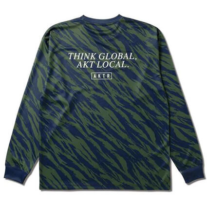 AKTR Beast Camo AKT Local Loose Fit Sports L/S　グリーン