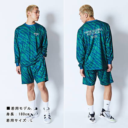 AKTR Beast Camo AKT Local Loose Fit Sports L/S　グリーン