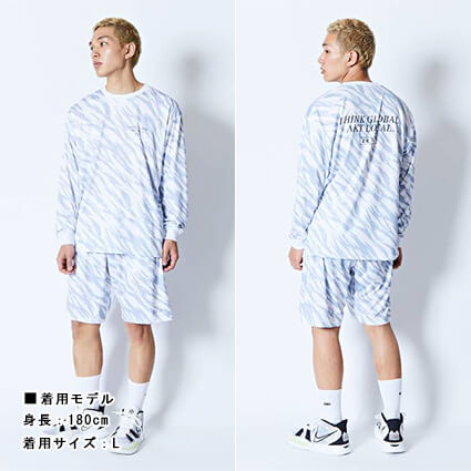AKTR Beast Camo AKT Local Loose Fit Sports L/S　白