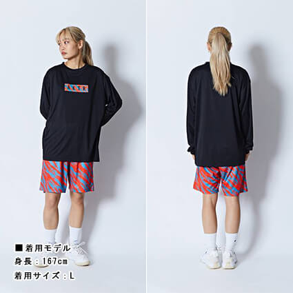 AKTR Beast Camo Box Logo Sports L/S　黒