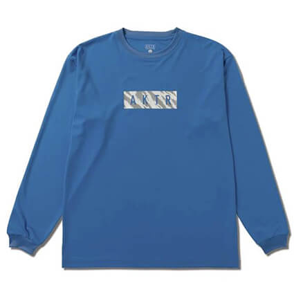 AKTR Beast Camo Box Logo Sports L/S　ブルー