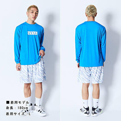 AKTR Beast Camo Box Logo Sports L/S　ブルー