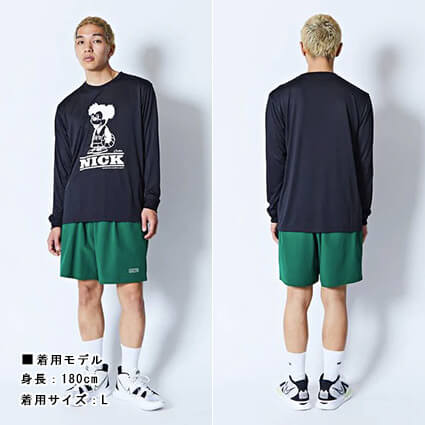 AKTR Cartoon Nick Sports L/S　黒