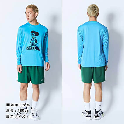 AKTR Cartoon Nick Sports L/S　ブルー