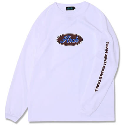 Arch Oval Logo L/S　白